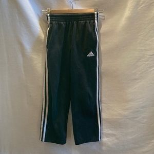 Black Adidas boys athletic pants